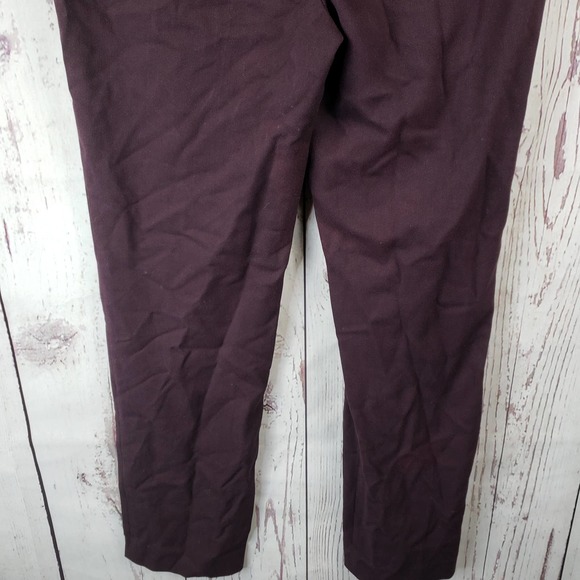 Rafaella Casual Pants Womens Size 6P Cropped Flat Stretch Purple - Picture 5 of 8